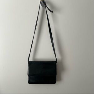 Vintage Talbots crocs embossed black clutch shoulder bag 90’s Y2K